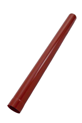 Детальное фото труба водосточная, сталь, d-90 мм, красный, l-3 м, aquasystem